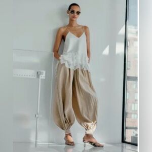 😊Vintage Havana Black Elastic-Waist Pants